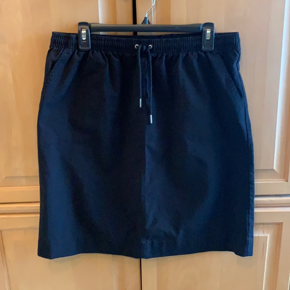 Linen black skirt, size Petite Large